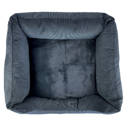 Corduroy Pet Bed with Reversible Cushion