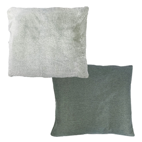 Linen-Look Pet Bed with Reversible Cushion