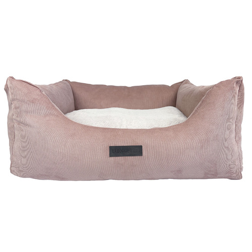Corduroy Pet Bed with Reversible Cushion