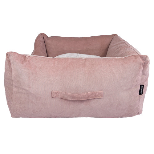 Corduroy Pet Bed with Reversible Cushion