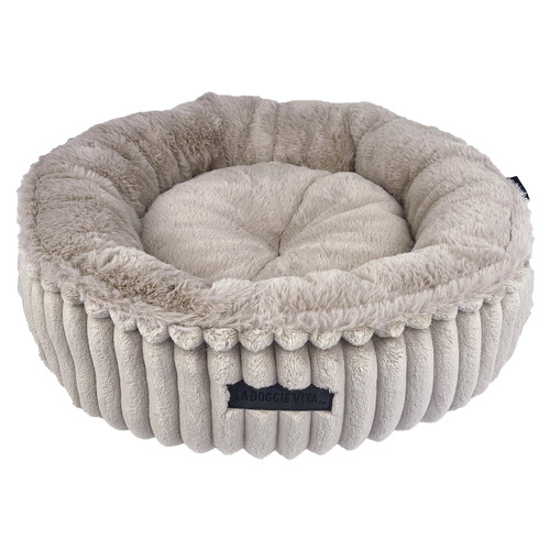 Donut Velour Cord Cat Bed