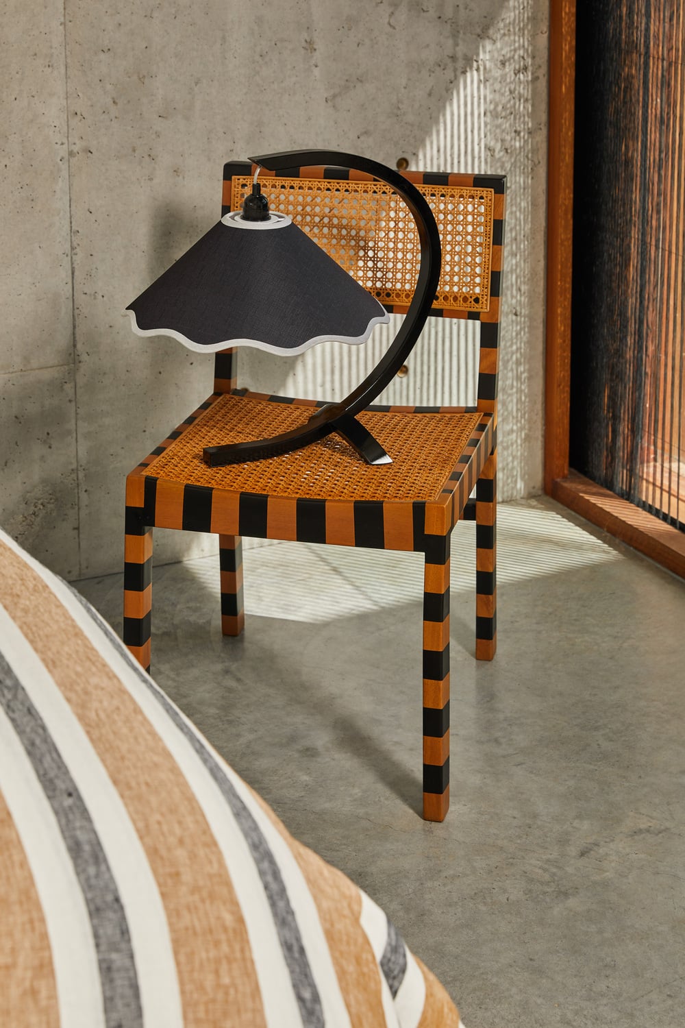 Kira Rubberwood Table Lamp