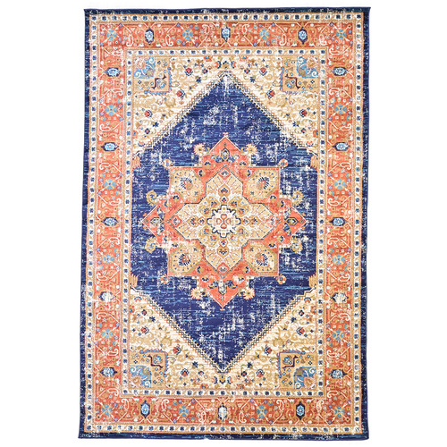 Navy Priscilla Traditional Rug
