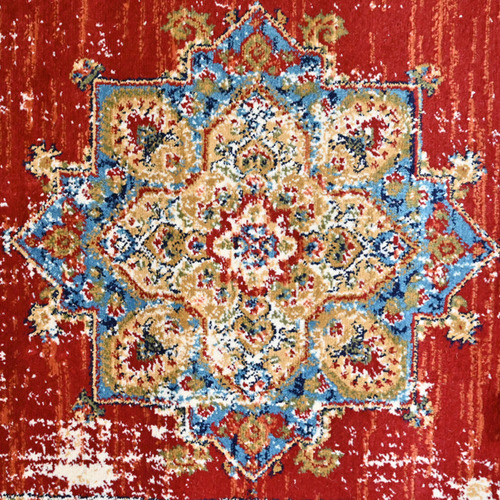 Red Priscilla Traditional Runner Temple & ster