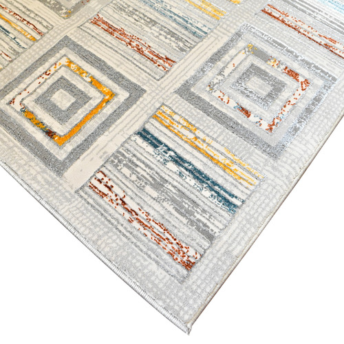 Cream & Silver Raya Power-Loomed Runner