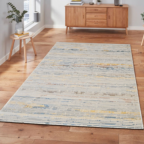 Cream Eulalia Power-Loomed Rug