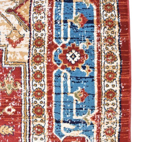 Red Ara Power-Loomed Rug