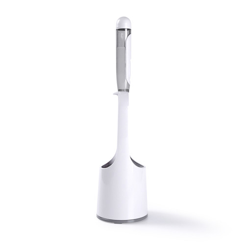 White & Grey Dispenser Toilet Brush with Holder