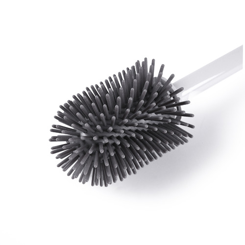 White & Grey Dispenser Toilet Brush with Holder