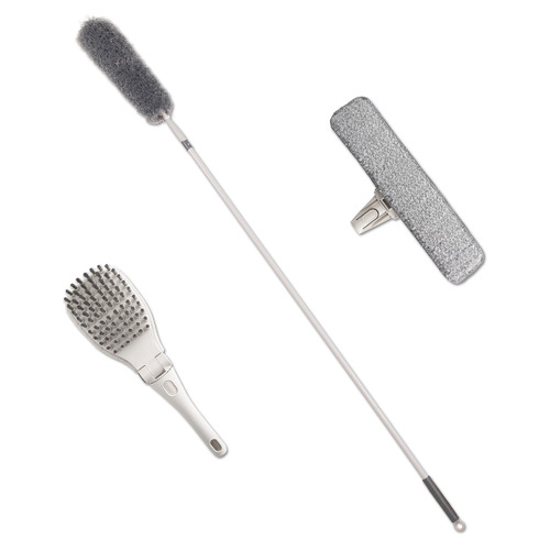7 Piece Grey & Brown Cleaning Set