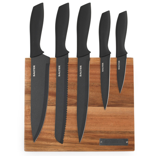 Salter 5 Piece Knife Block Set Temple & ster