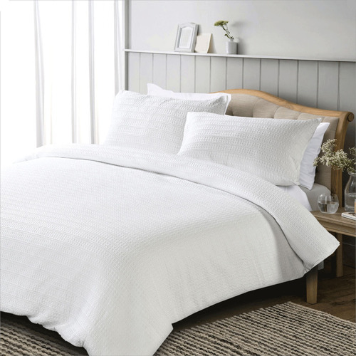 Waffle Cotton Duvet Cover Set Temple & ster