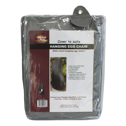 Glenthorne Living Grey Hanging Egg Chair Cover Temple & ster