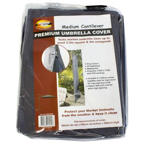 Grey Premium Umbrella Cover