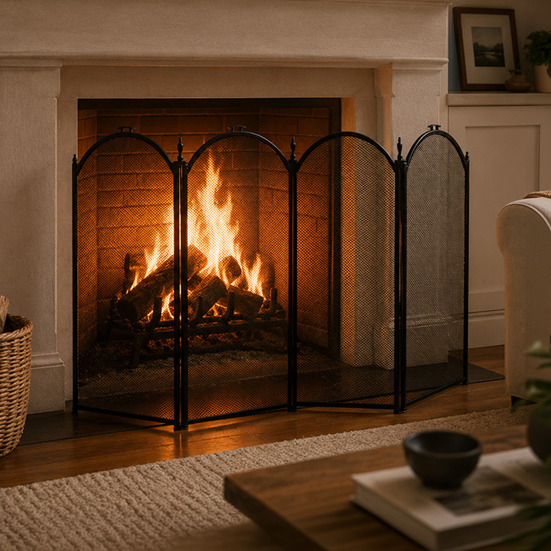 4 Fold Joshua Fire Screen