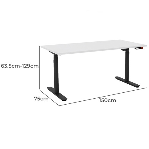 Neville 150cm Dual Motor Electric Sit & Stand Desk