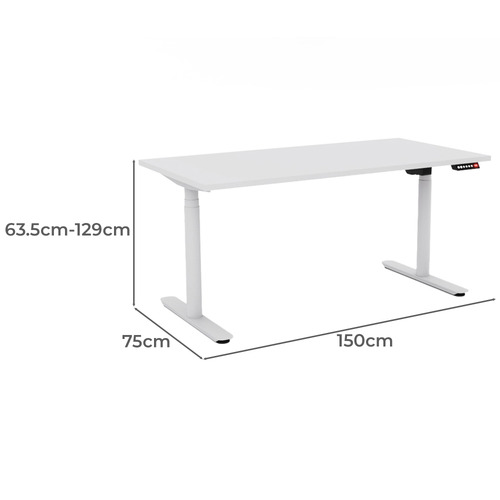 Neville 150cm Dual Motor Electric Sit & Stand Desk