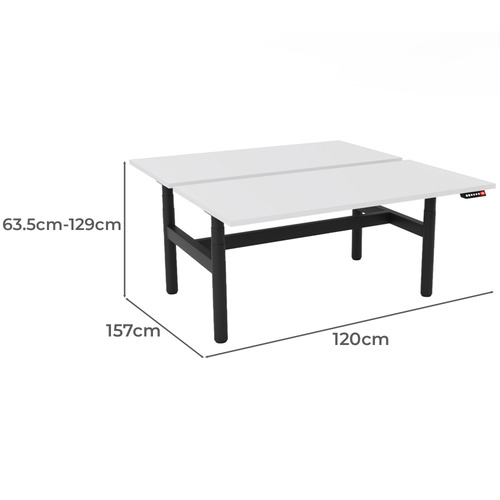 Linden 120cm Double-Sided Adjustable Electric Desk