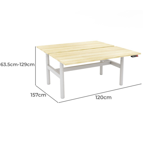 Linden 120cm Double-Sided Adjustable Electric Desk