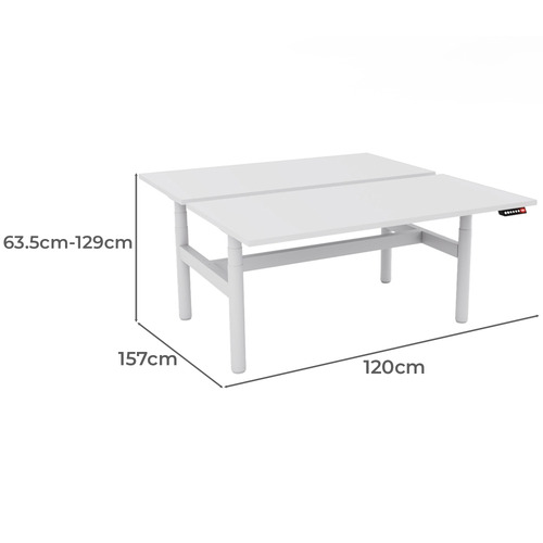Linden 120cm Double-Sided Adjustable Electric Desk