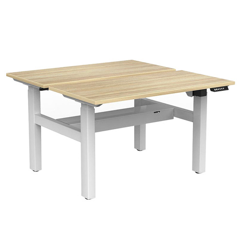Portobello 2 Column Electric Sit & Stand Desk with Cable Tray