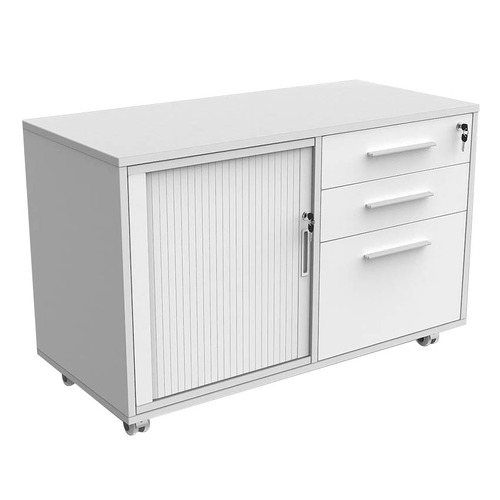 Napa 3 Drawer Mobile Caddy Pedestal