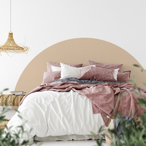 Half Moon Reusable Headboard Decal Temple & ster