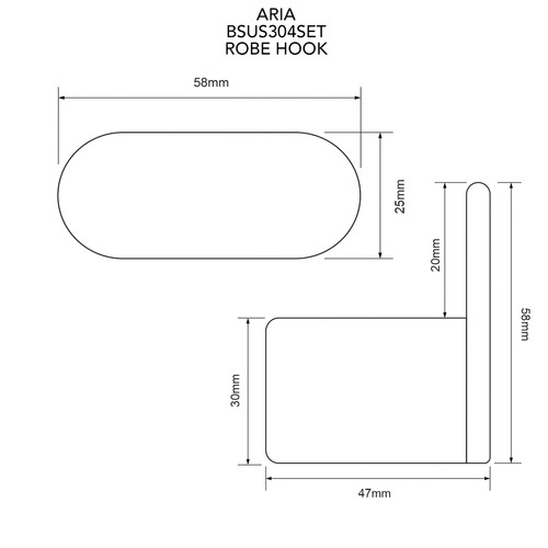 4 Piece Aria Wall Mounted Bathroom Accessories