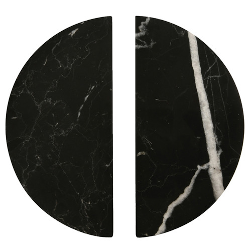 Hemi Nero Marble Cabinet Pull Handles