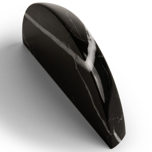 Hemi Nero Marble Cabinet Pull Handles