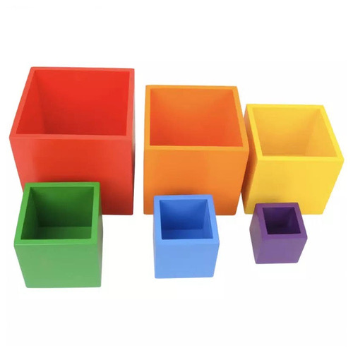 6 Piece Rainbow Stacking Box Set