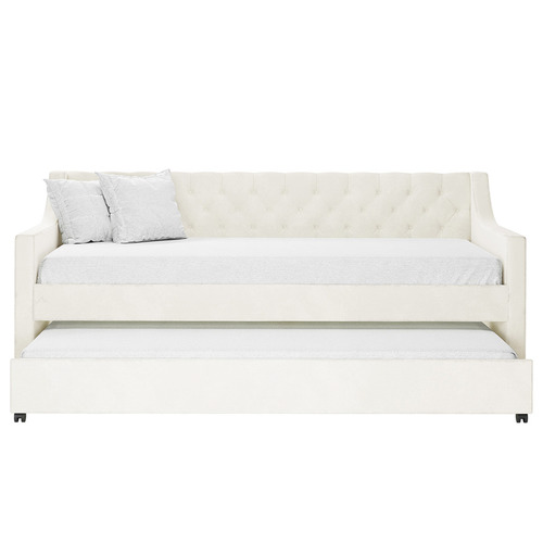 Yasmine Velvet Daybed with Trundle Temple & ster