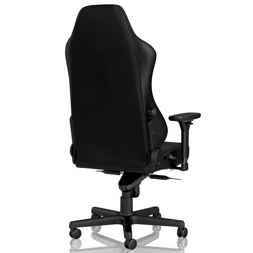 Black Noblechairs Hero Top Grain Leather Gaming Chair Temple & ster