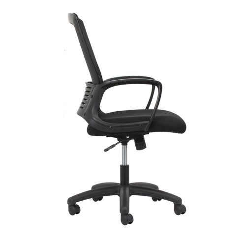 Black Slick Mesh Back Office Chair