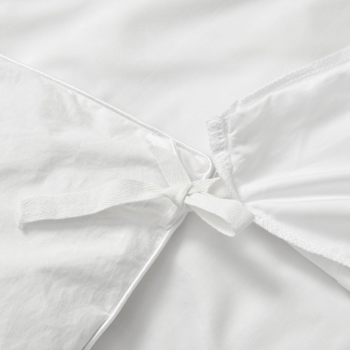 White Gaultier Bamboo-Blend Quilt Cover Set