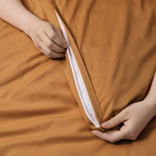 Rust Gaultier Bamboo-Blend Quilt Cover Set