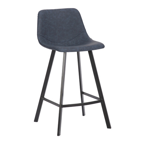 Casabona 65.5cm Orleans Faux Leather Kitchen Stools Temple & ster