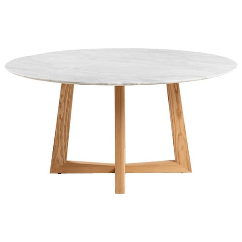 Devereaux Italian Carrara Marble Dining Table