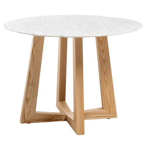 Devereaux Italian Carrara Marble Dining Table