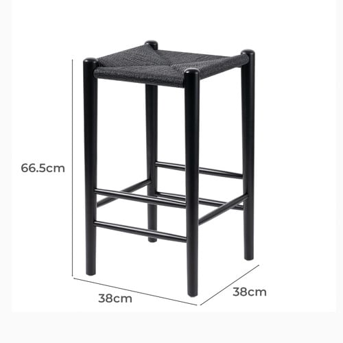 66.5cm-Hans-Wegner-Replica-Kitchen-Stool