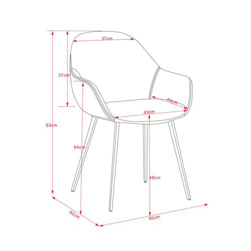 Fido Faux Leather Dining Chairs