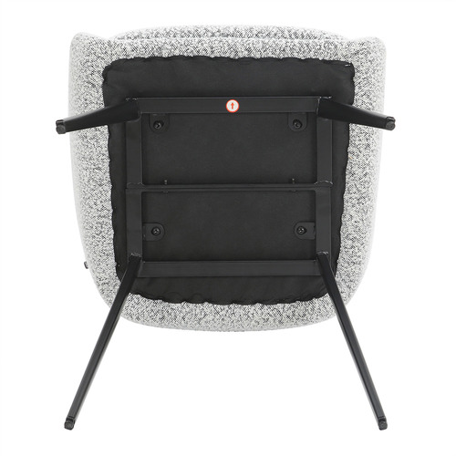 Black & White Amiel Bouclé Dining Chairs