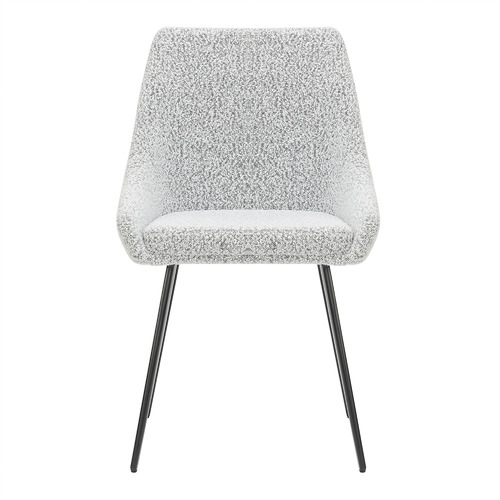 Black & White Amiel Bouclé Dining Chairs
