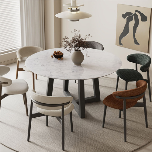 Devereaux-Italian-Carrara-Marble-Dining-Table