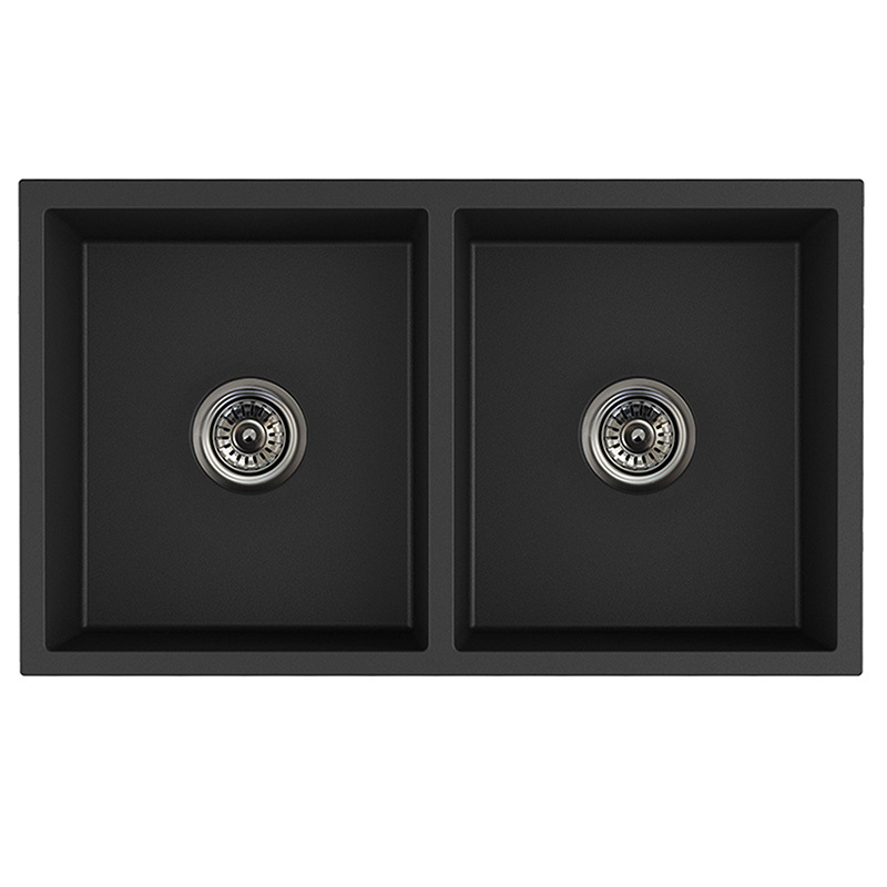 Ontario Granite Square Double Kitchen Sink