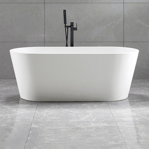 Matte White Harper 160cm Free-Standing Bath