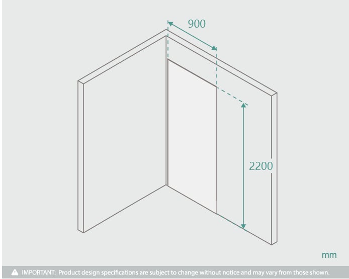 2200mm Shower Wall Panel