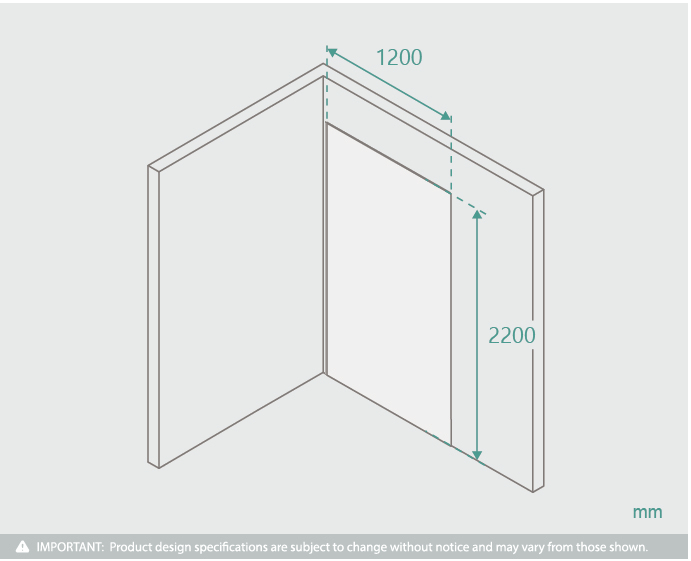 2200mm Shower Wall Panel