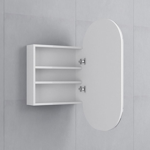 FontaineIndustries Oval Wall-Mounted Mirror Bathroom Cabinet | Temple ...