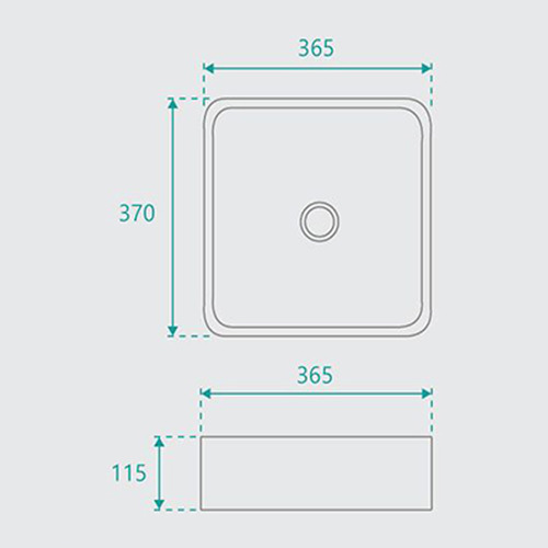 Laurent Matte Above Counter Ceramic Basin